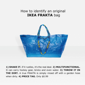 IKEA´s response to Balenciaga